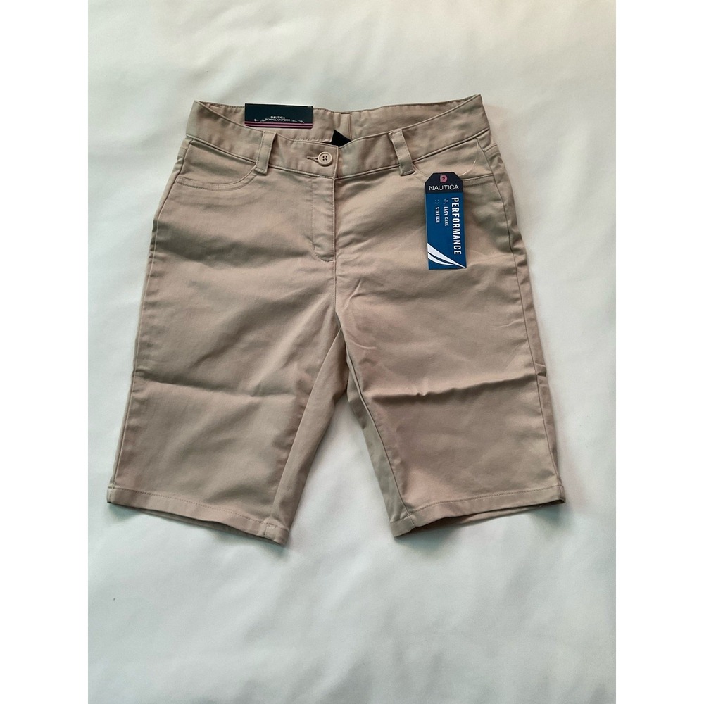 NAUTICA Boys school uniform Style Khaki tan Short Size 1